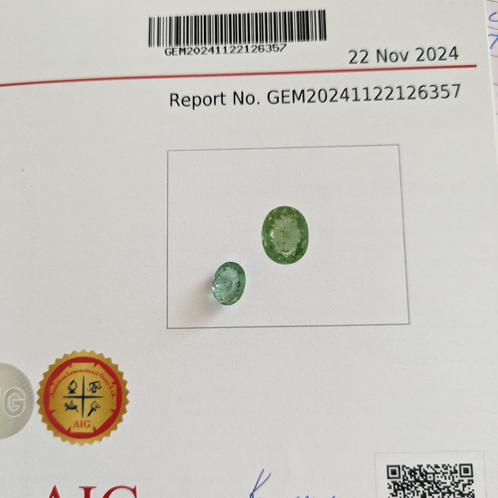 🌴🌊Summer Sale!🌊🌴Certified Seafoam Paraiba Tourmaline - Picture 7 of 10